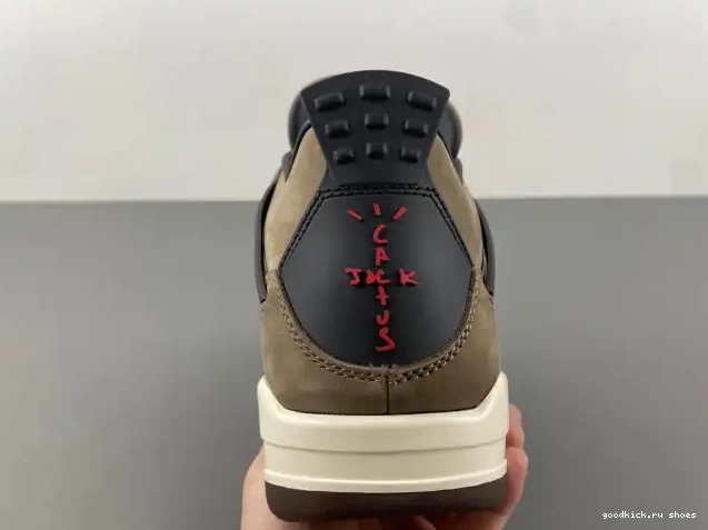Retro Scott Jordan AJ4-882335 Brown 4 TS Air x Travis 0326
